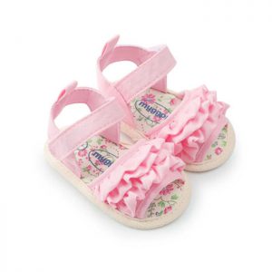 Baby Girl Ruffles Flower Shoes Sandles Summer Holiday Shoes Infant Prewalker